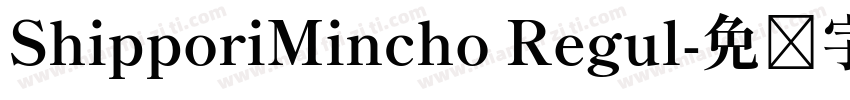 ShipporiMincho Regul字体转换